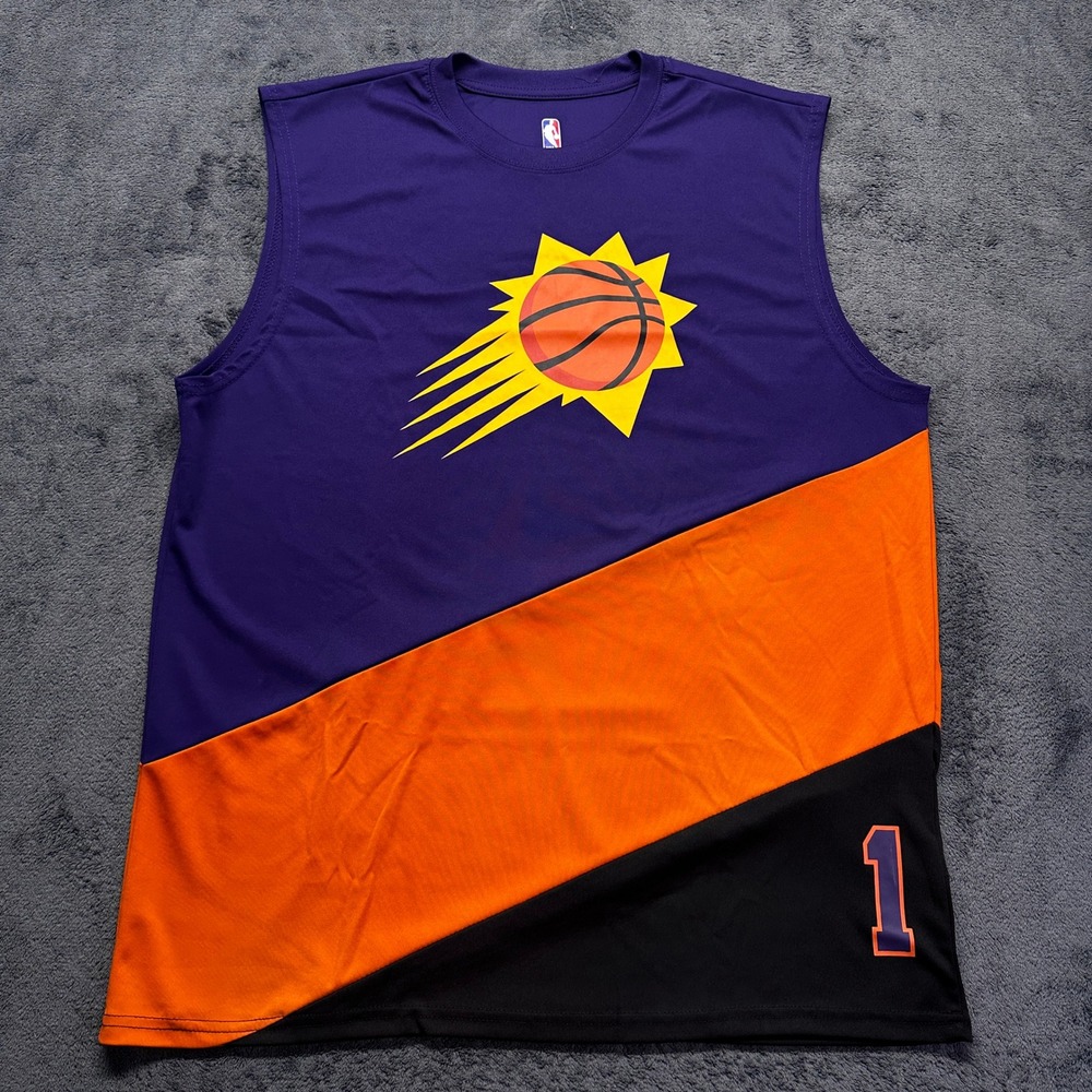 Phoenix Suns Devin Booker Jersey Tank Top Mens XL Purple Basketball Shirt NBA